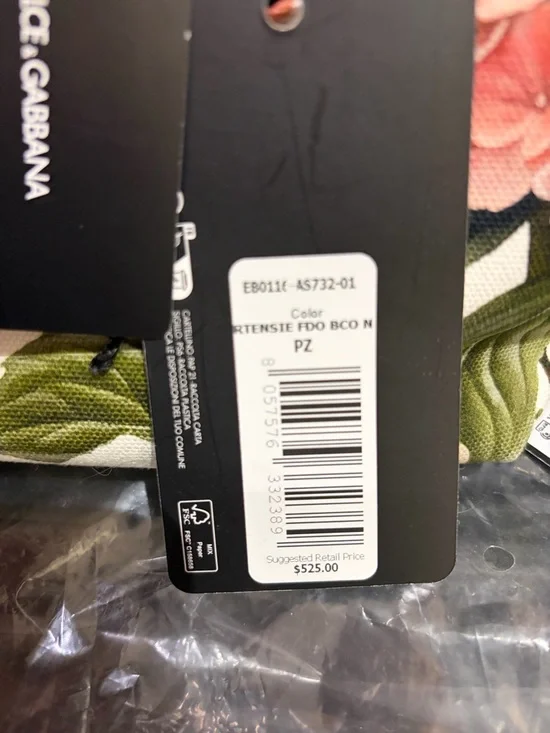 Dolce & Gabbana Pink Floral Hydrangea Logo Top-Handle Tote - Picture 4 of 13